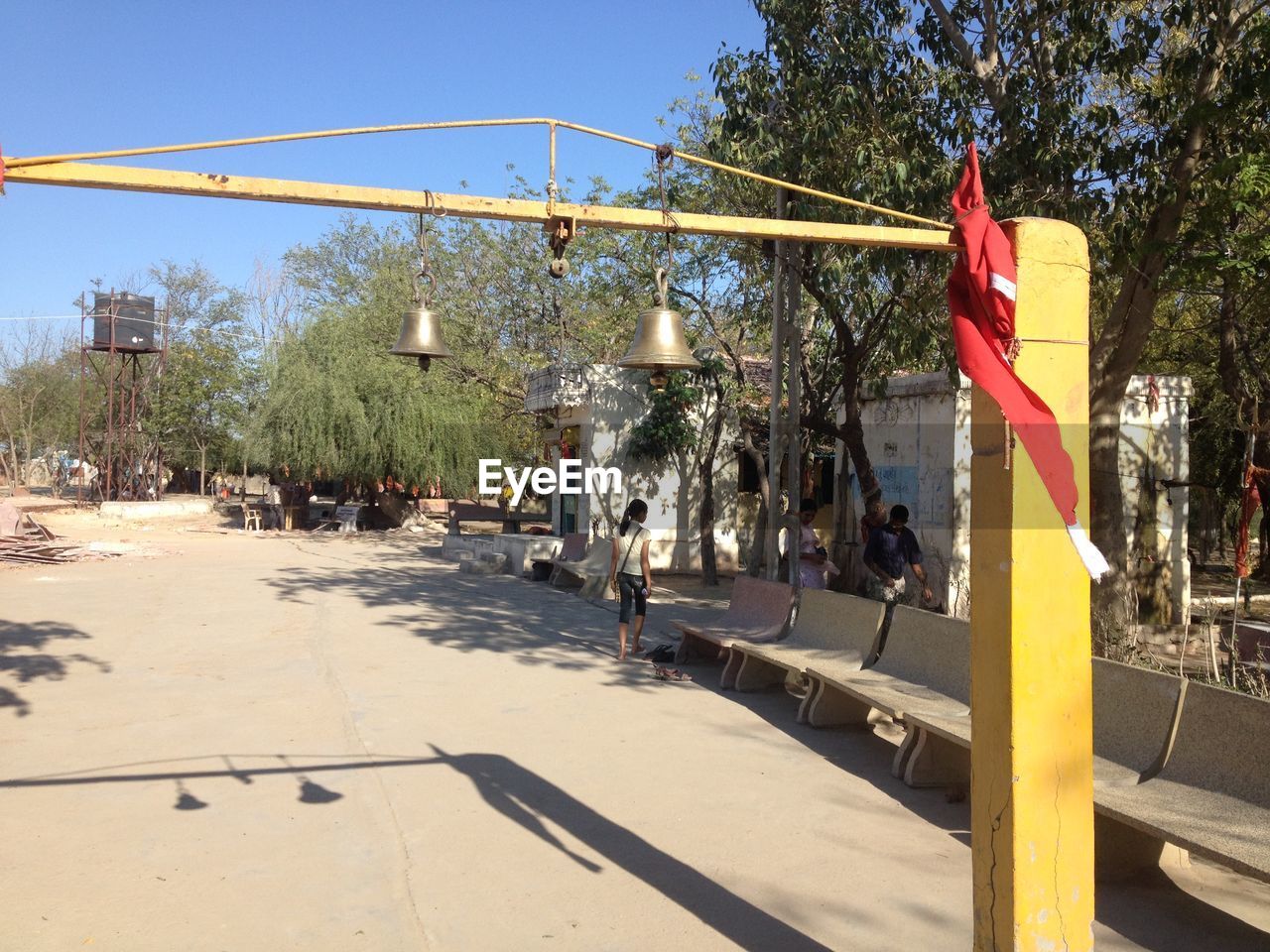 CLOTHES HANGING FROM TREE