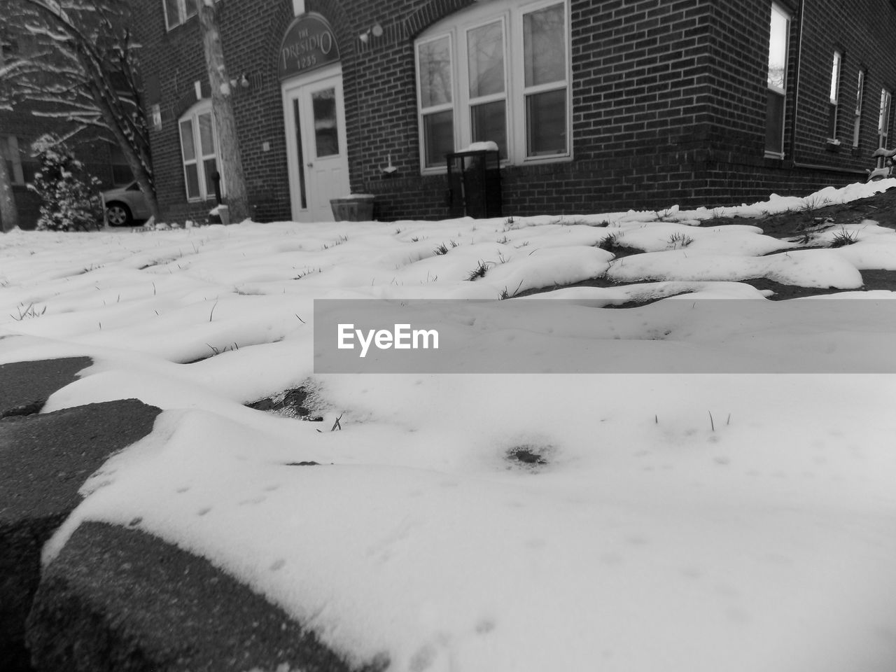 SNOW COVERED HOUSES IN WINTER