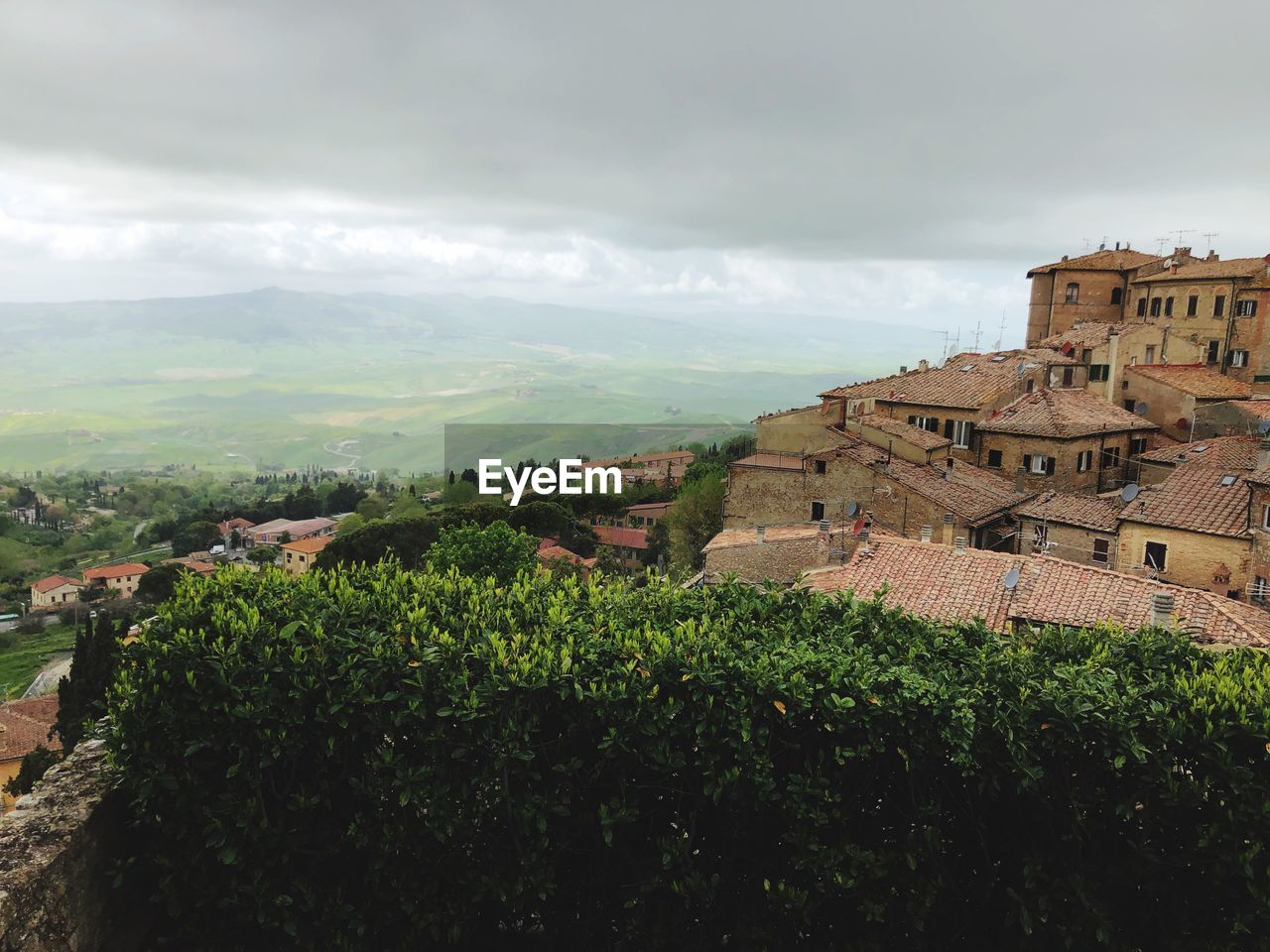 Panoramic view of buildings against sky