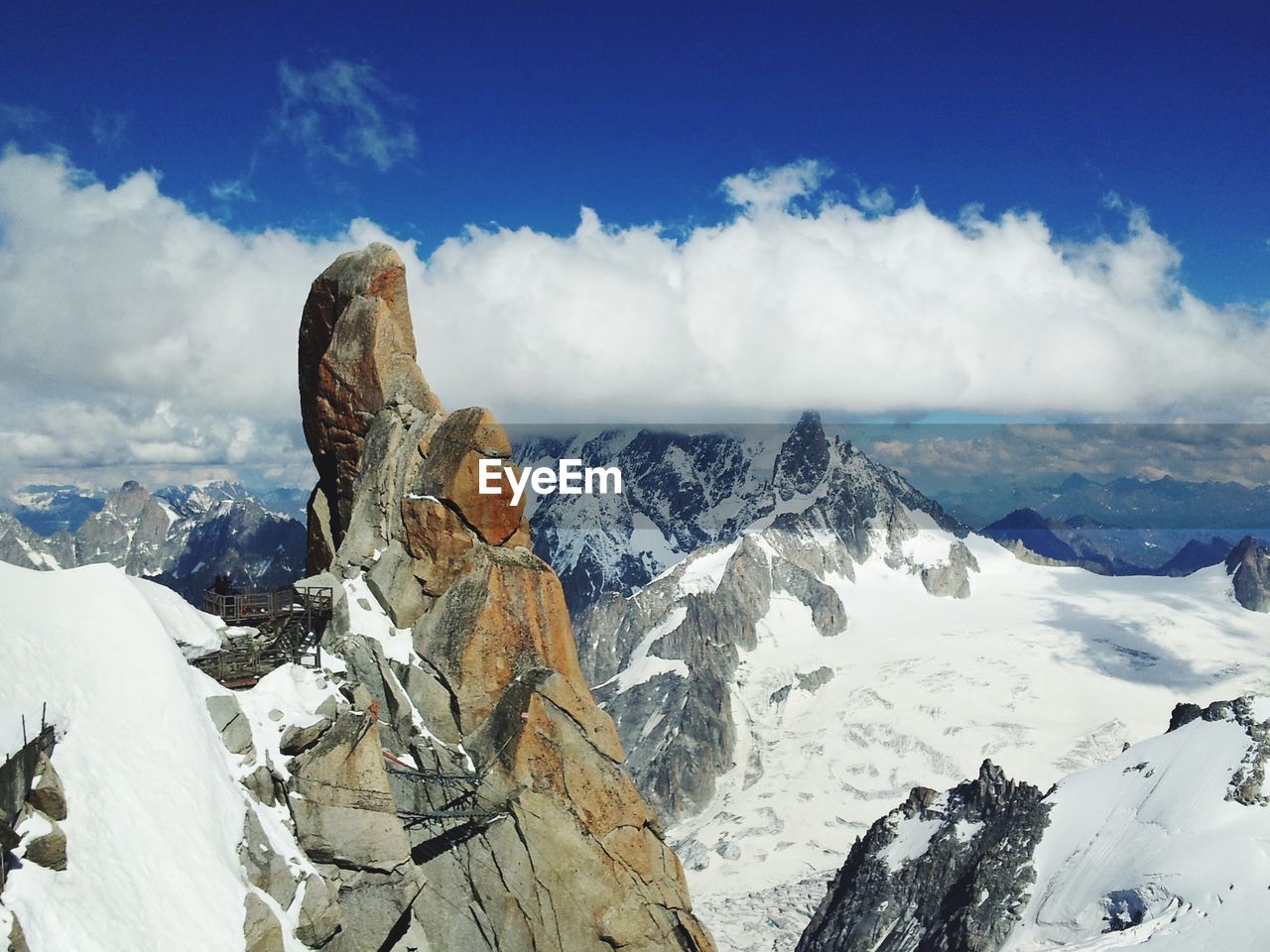 PANORAMIC VIEW OF SNOWCAPPED MOUNTAINS AGAINST SKY