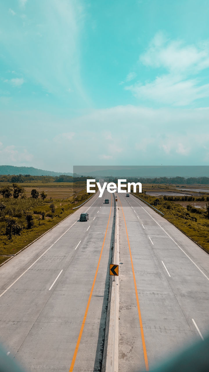 View of highway against sky