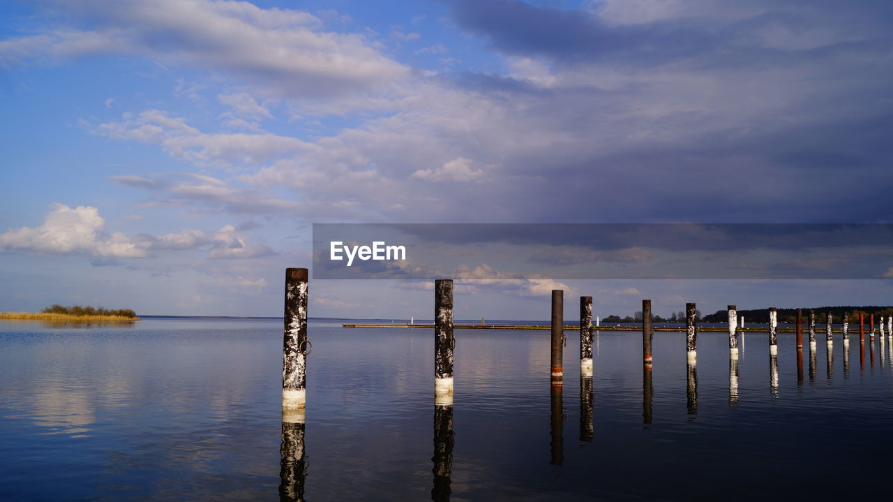 VIEW OF LAKE AGAINST SKY