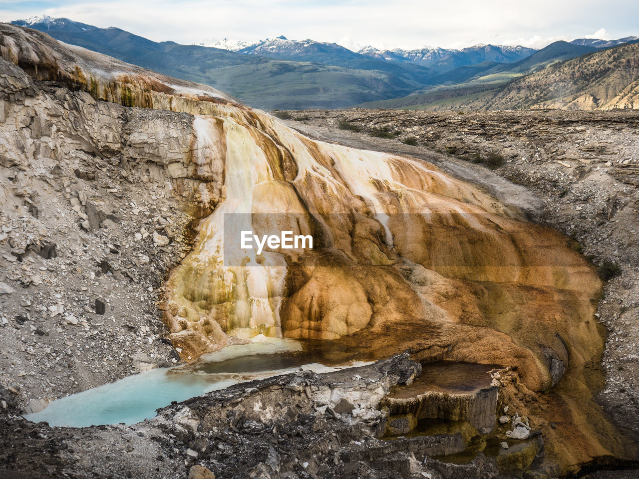 Scenic view of mountain range