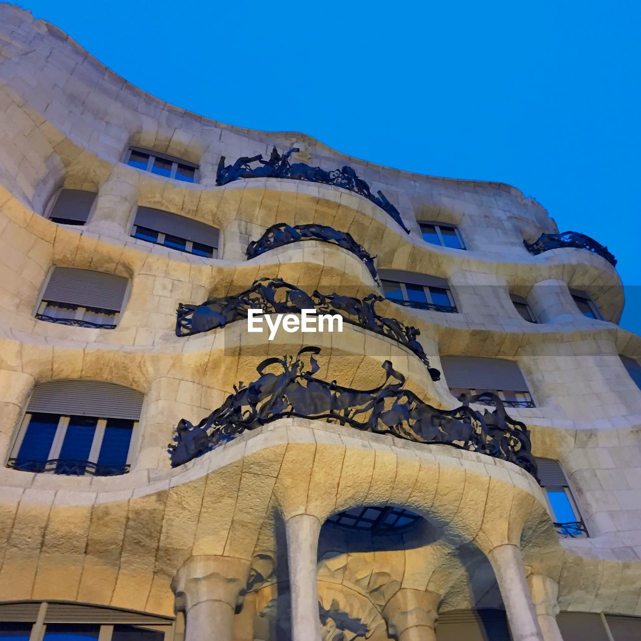 LOW ANGLE VIEW OF HISTORIC BUILDING