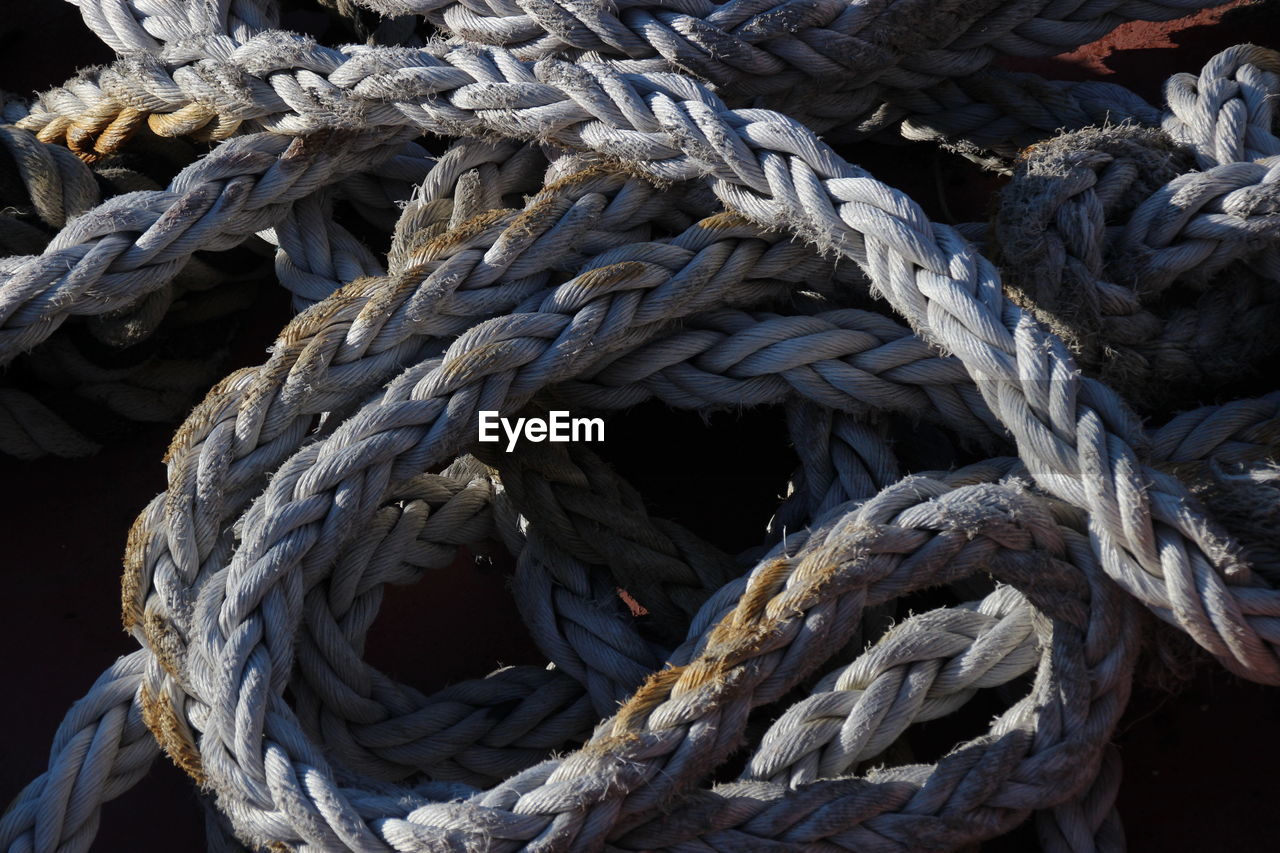 Close-up of ropes