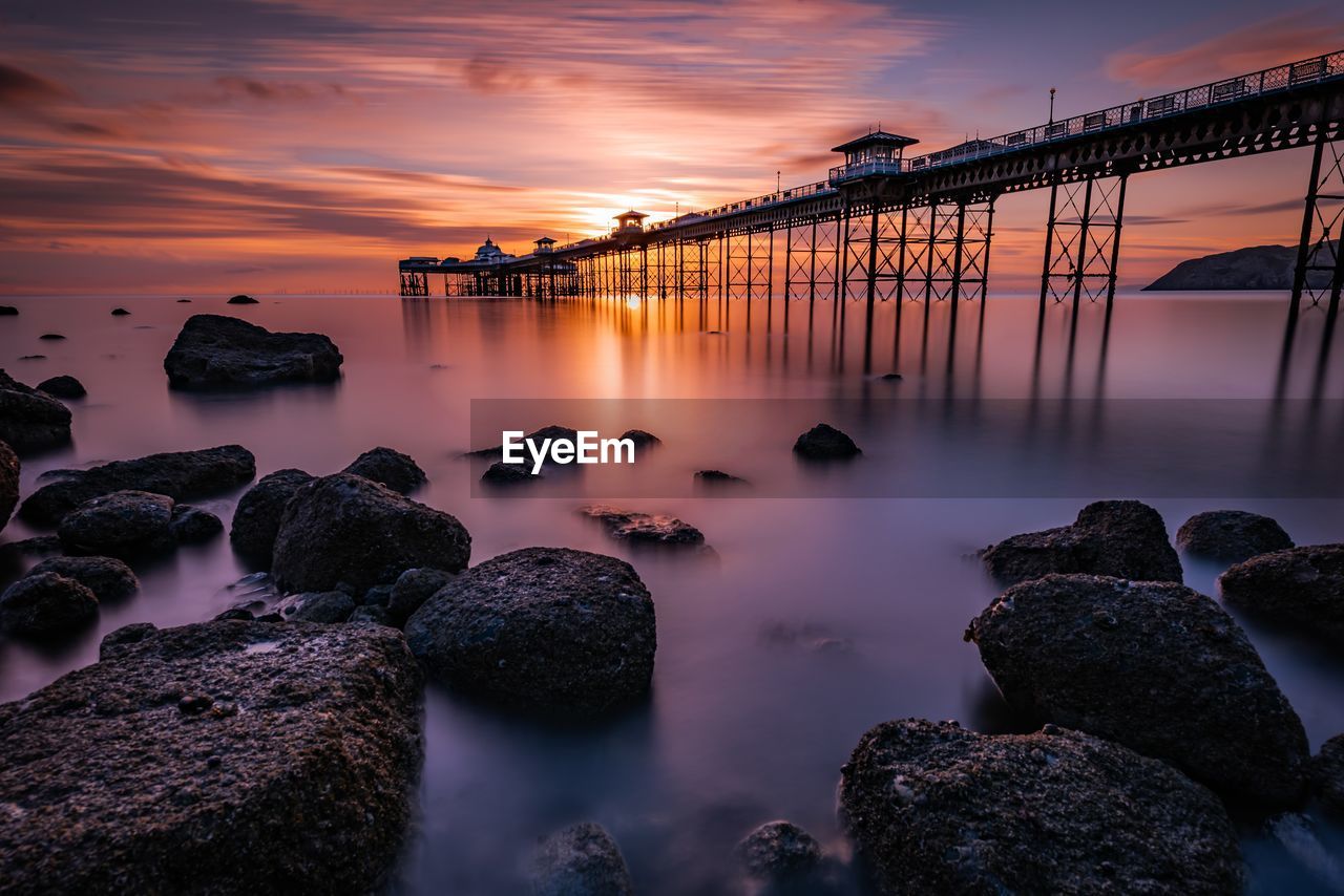 SCENIC VIEW OF ROCKS IN SEA AGAINST SKY