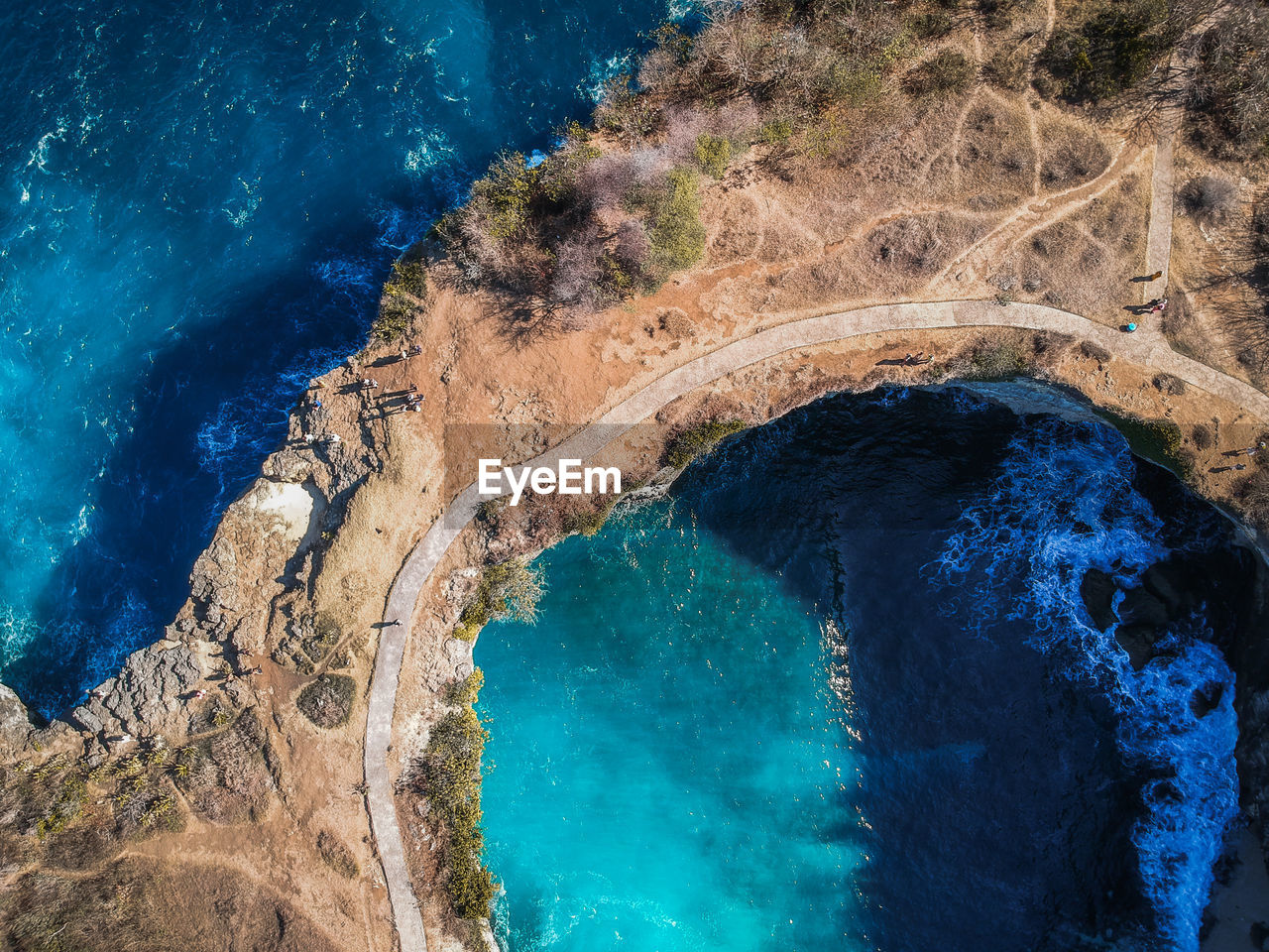 High angle view of swimming pool