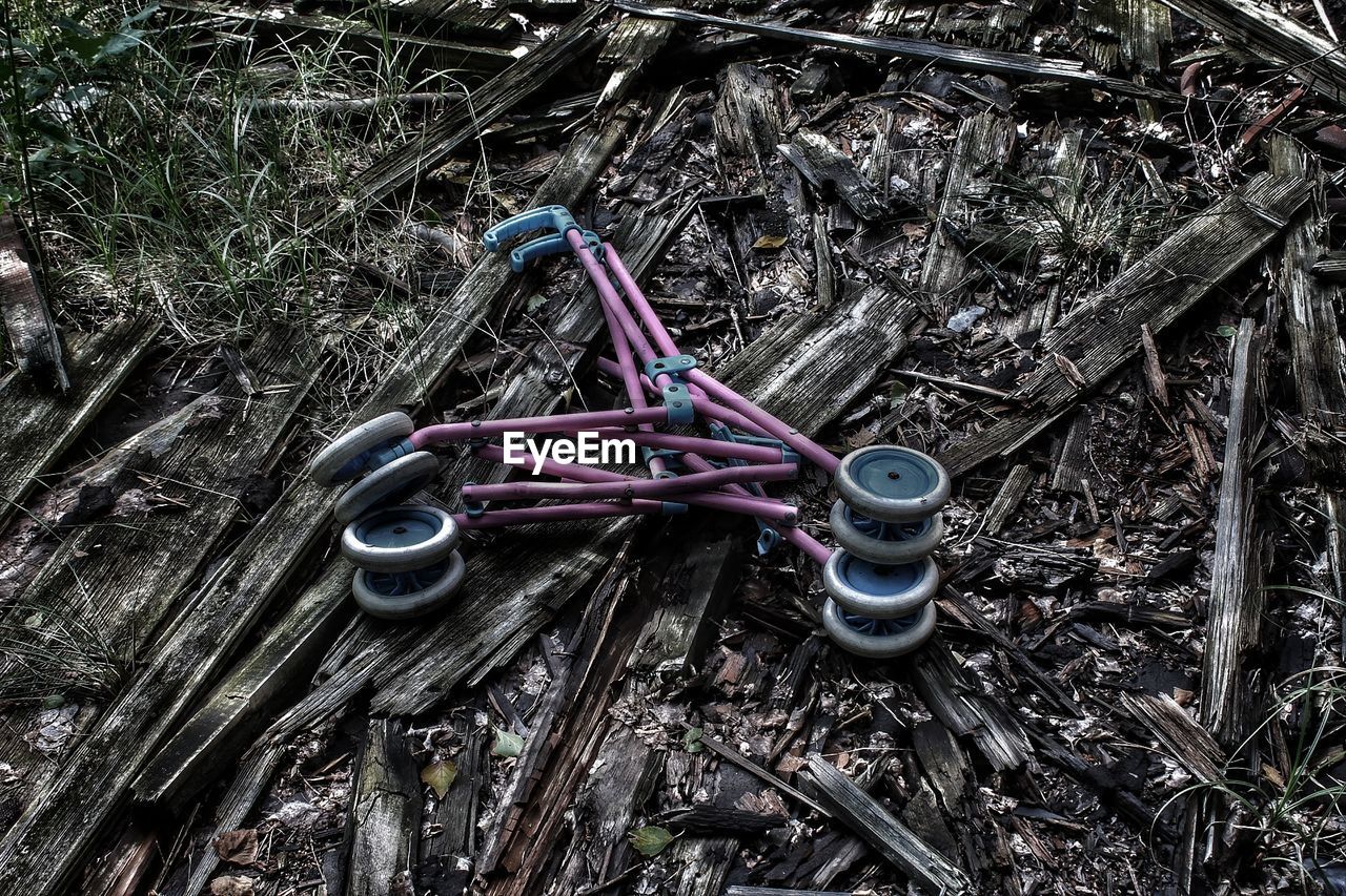 ABANDONED BICYCLE WHEEL