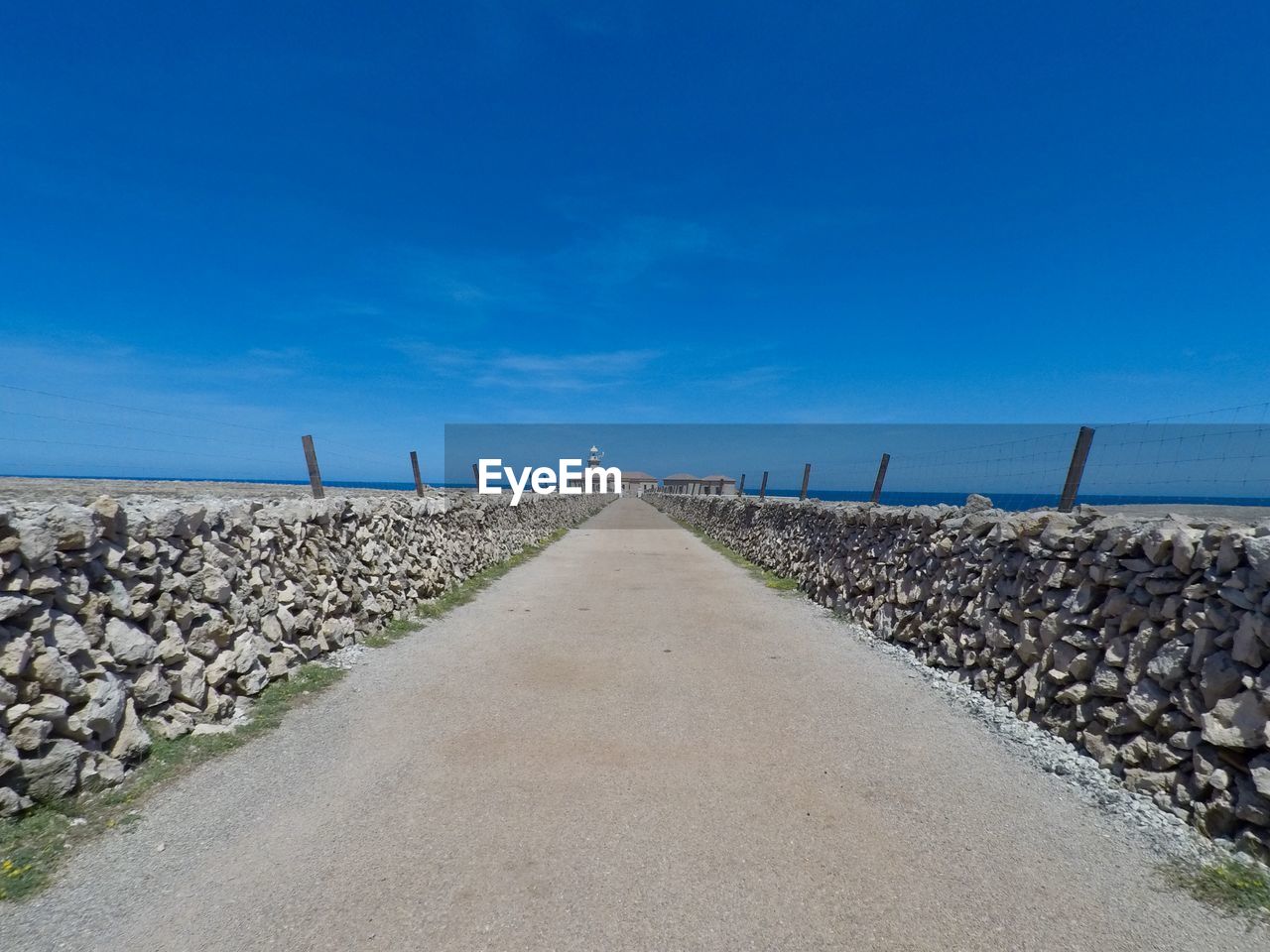 SURFACE LEVEL OF ROAD AGAINST CLEAR SKY