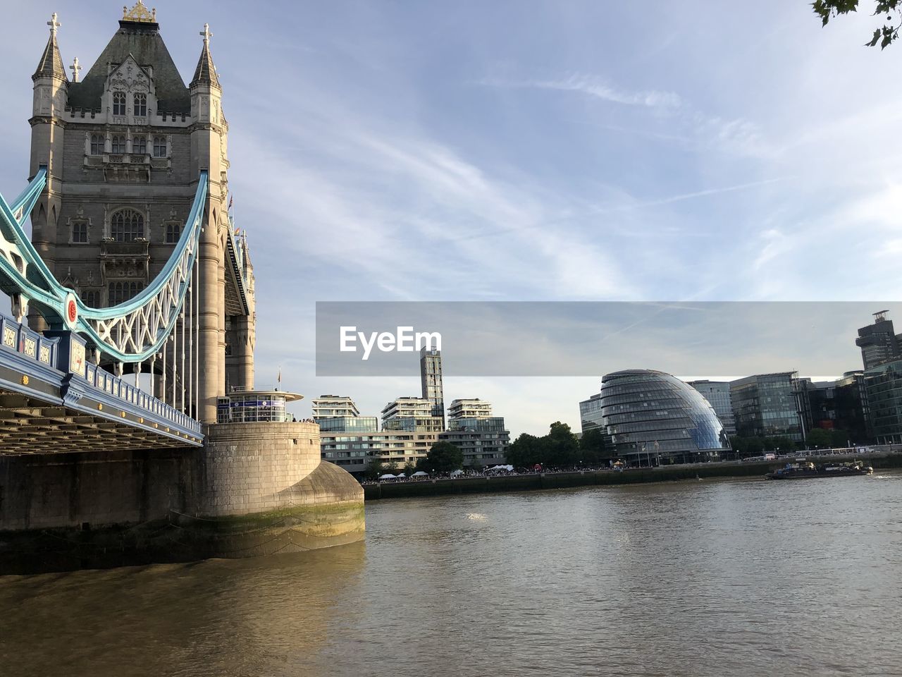 BRIDGE OVER RIVER IN CITY