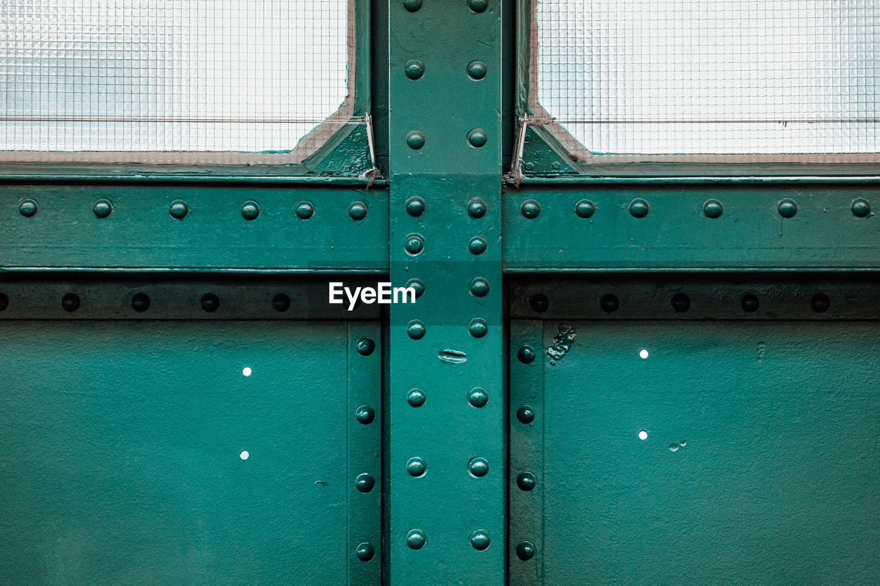 Full frame shot of rusty metal door