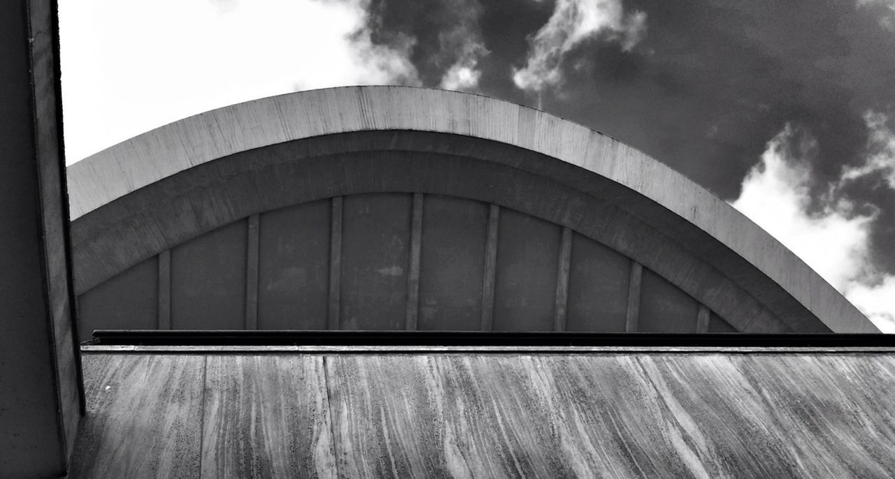 High section of built structures against the sky