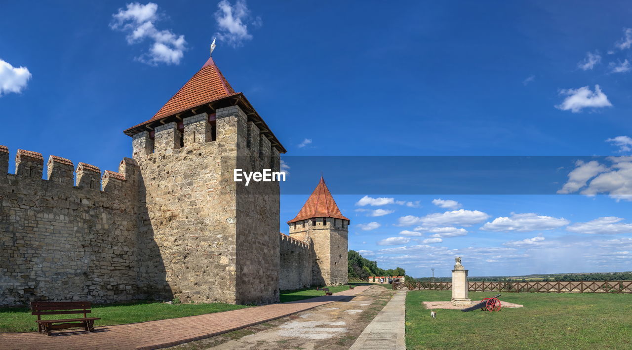 Fortress walls and towers of the tighina fortress in bender, transnistria or moldova, 