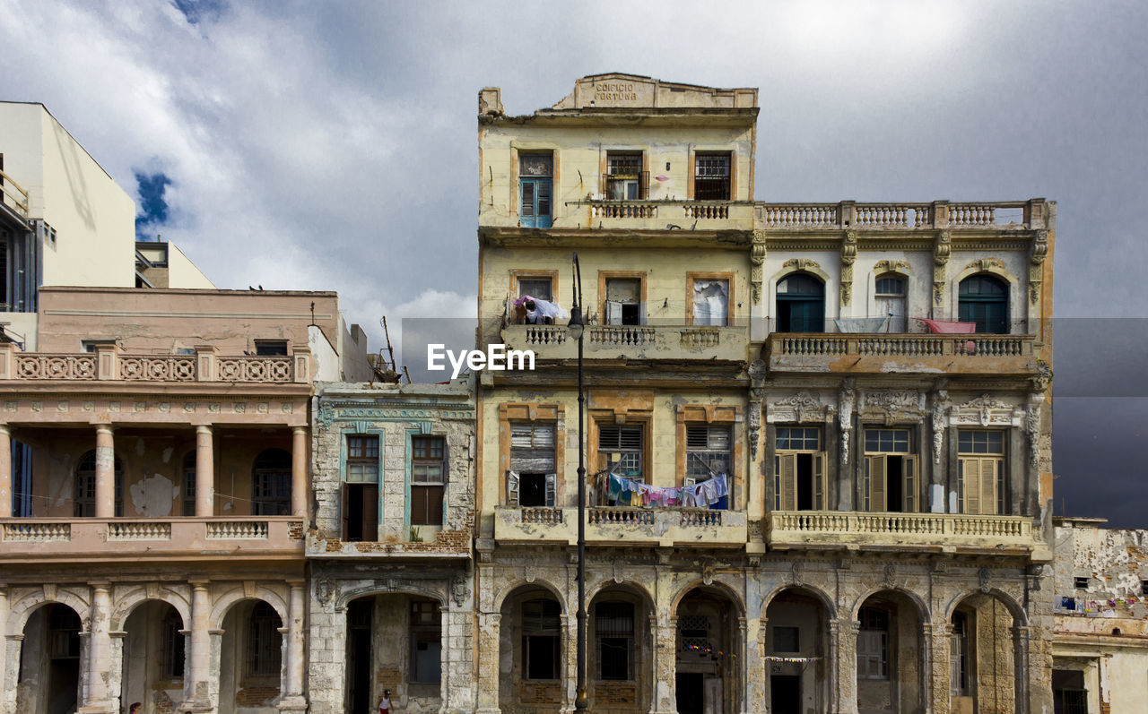 Colonial buildings in havana, cuba