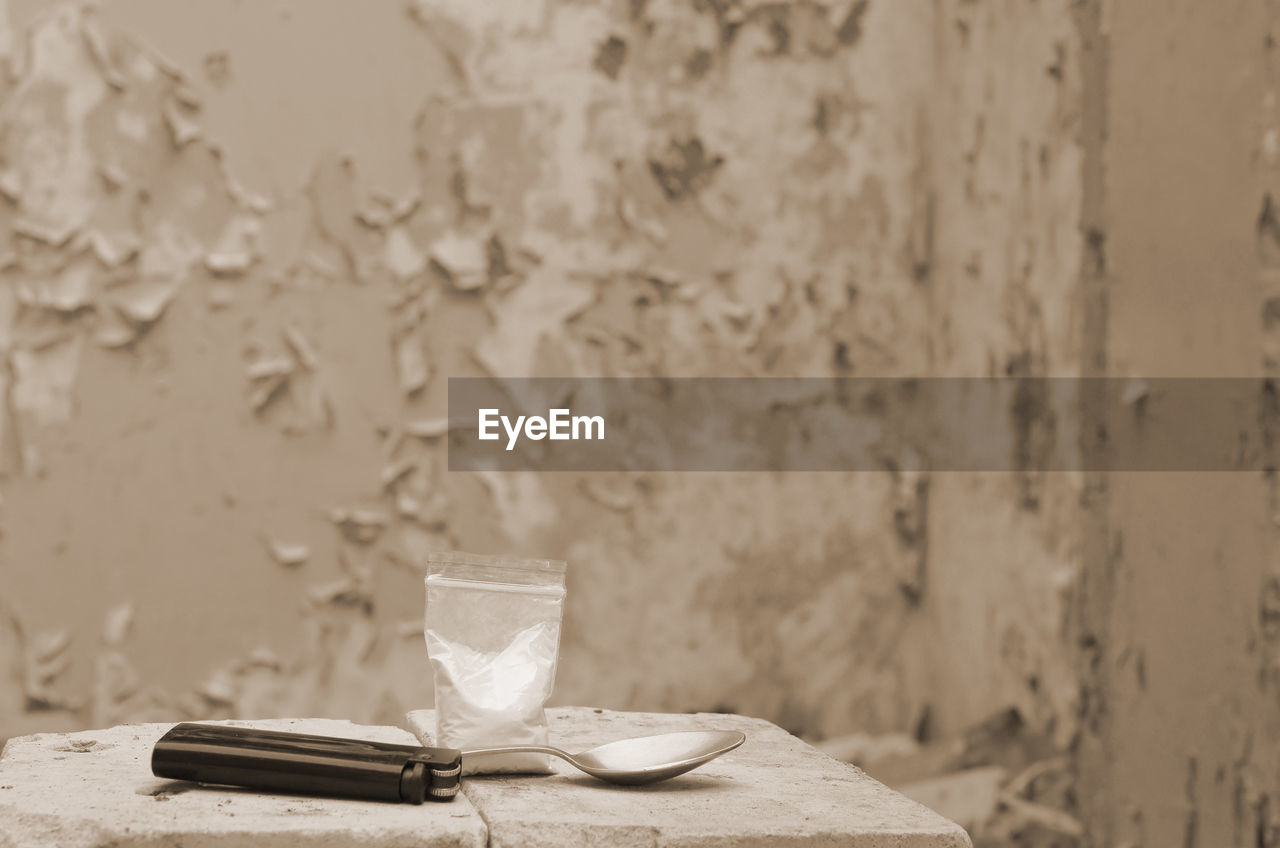 CLOSE-UP OF COFFEE ON TABLE