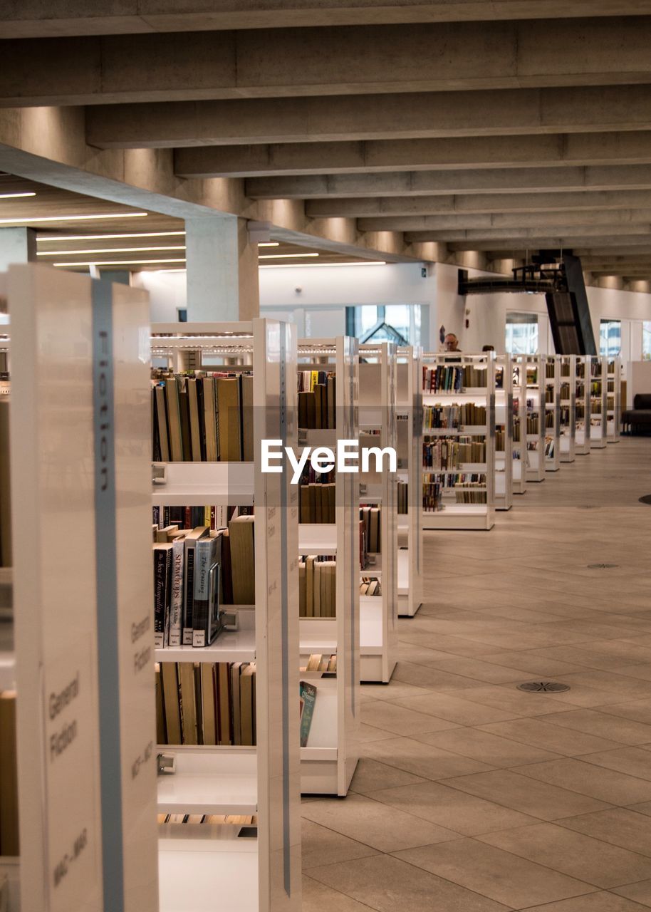 VIEW OF BOOKS IN SHELF