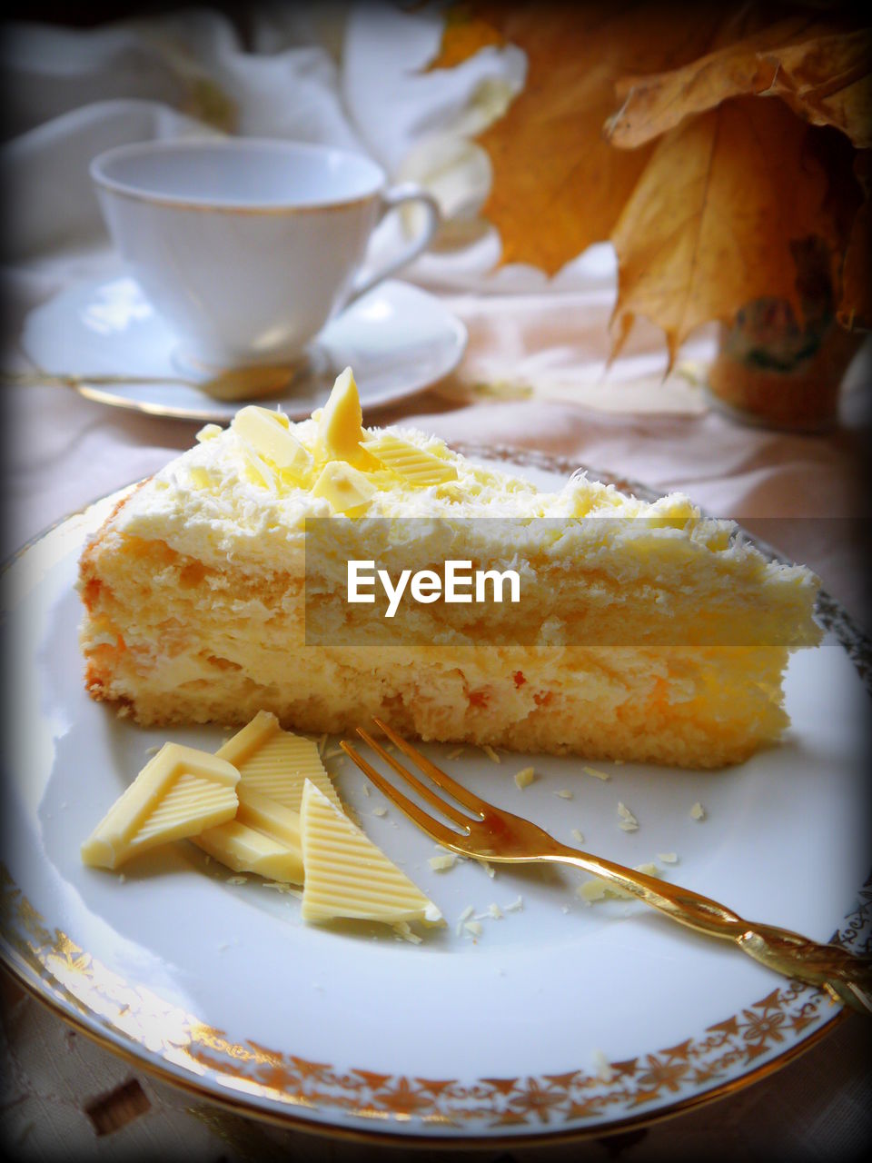 Close-up of dessert in plate