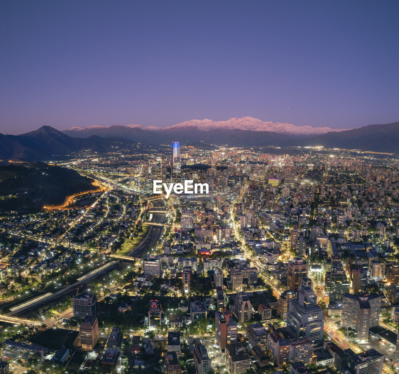 aerial view of cityscape against sky