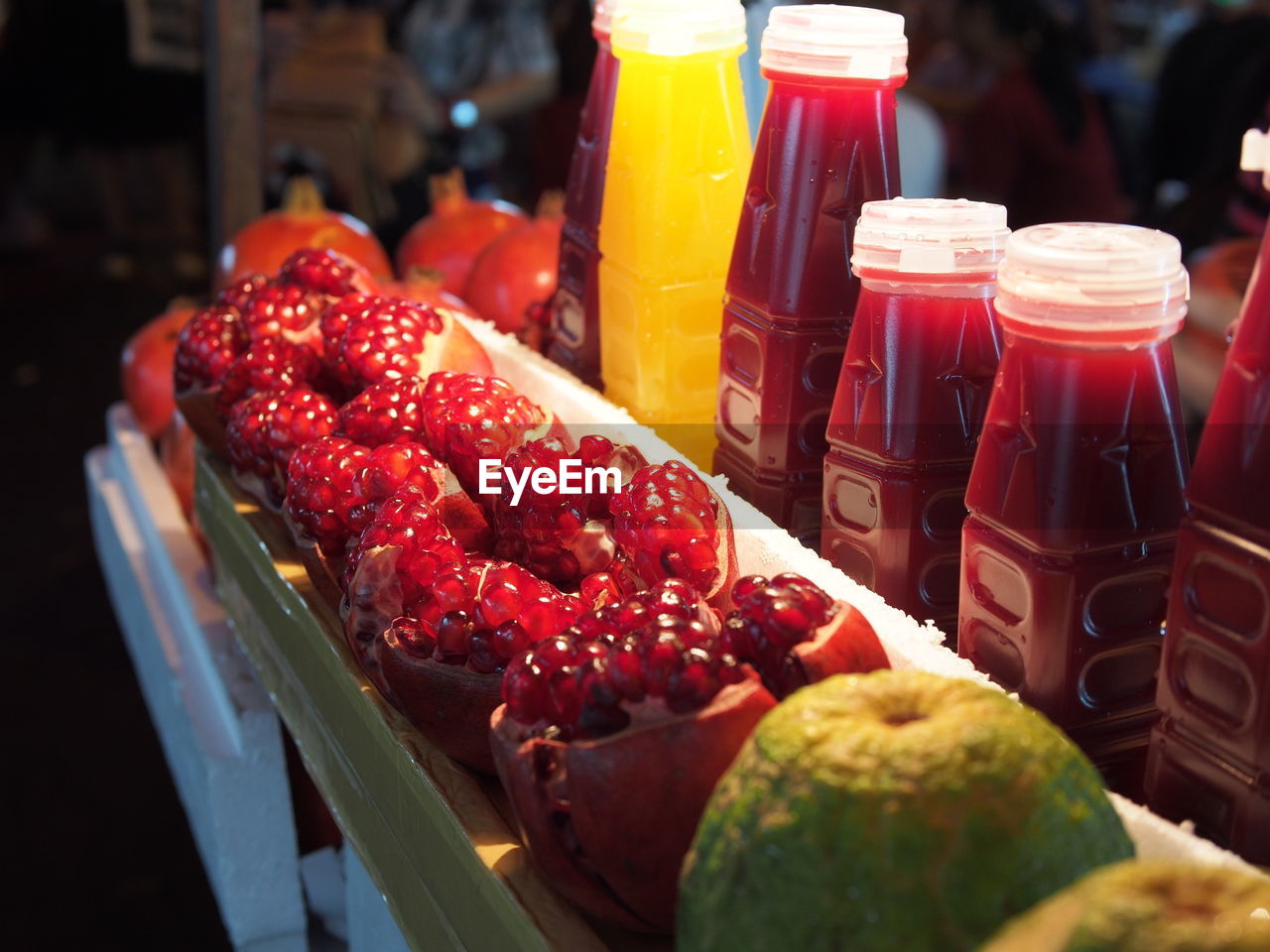 CLOSE-UP OF FRUITS WITH VEGETABLES