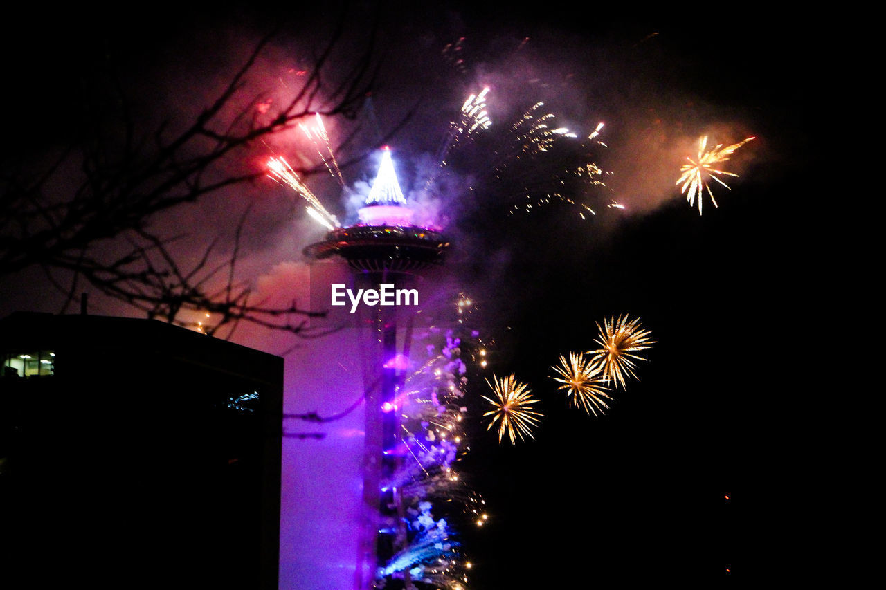 FIREWORKS IN SKY AT NIGHT