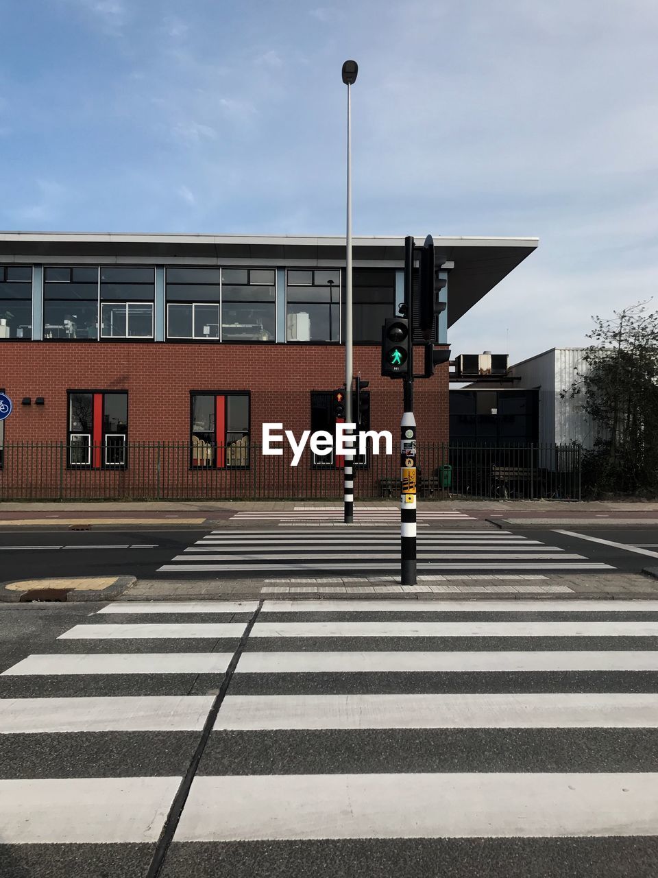 ZEBRA CROSSING ON STREET