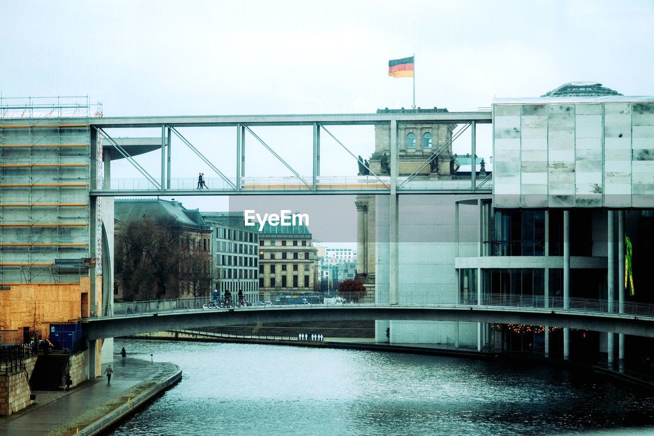 BRIDGE OVER RIVER IN CITY