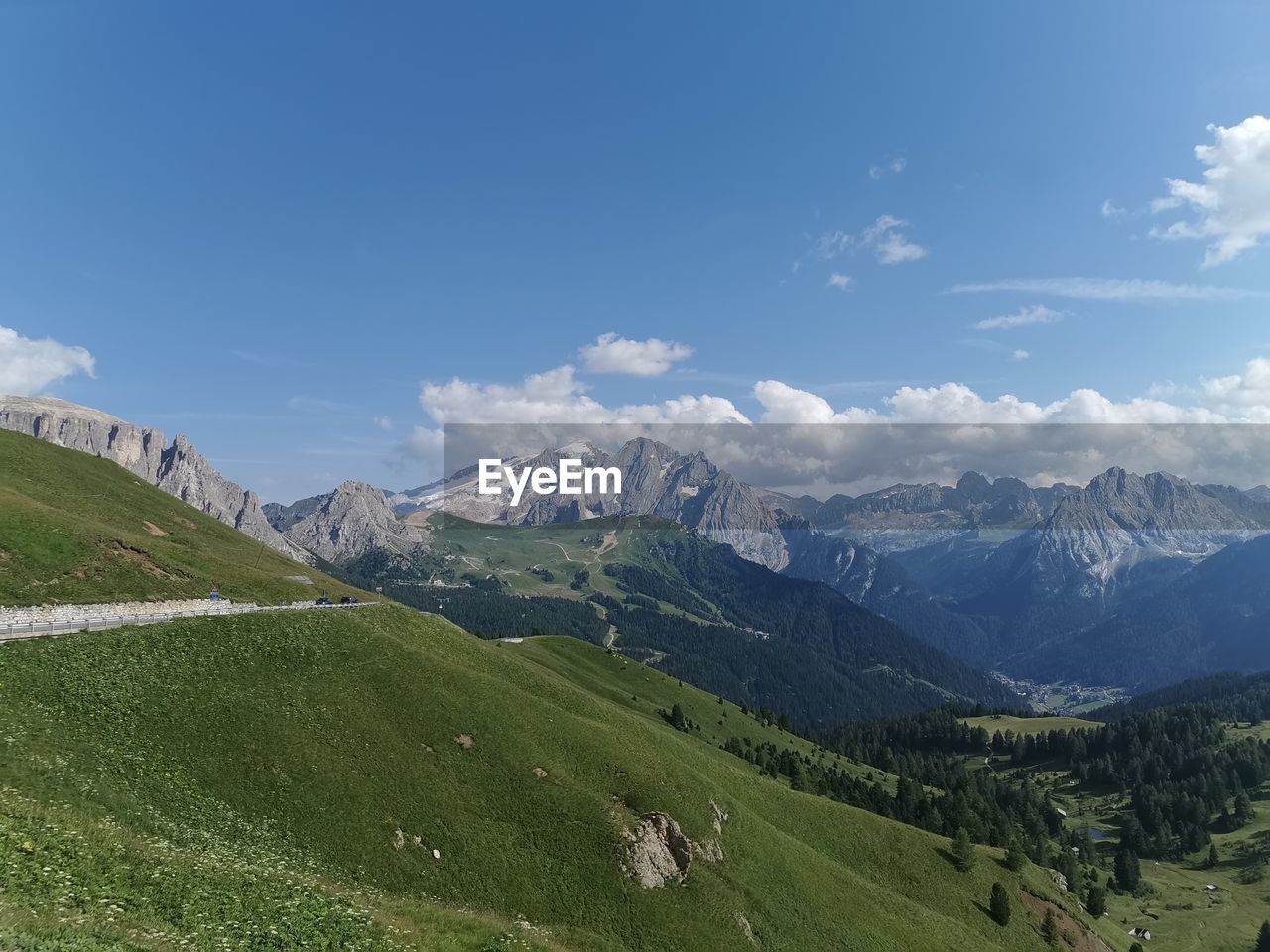 SCENIC VIEW OF LAND AND MOUNTAINS AGAINST SKY