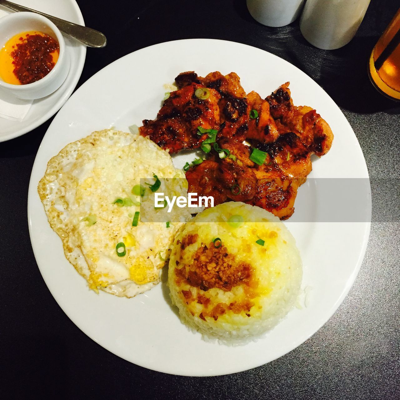 CLOSE-UP OF SERVED FOOD