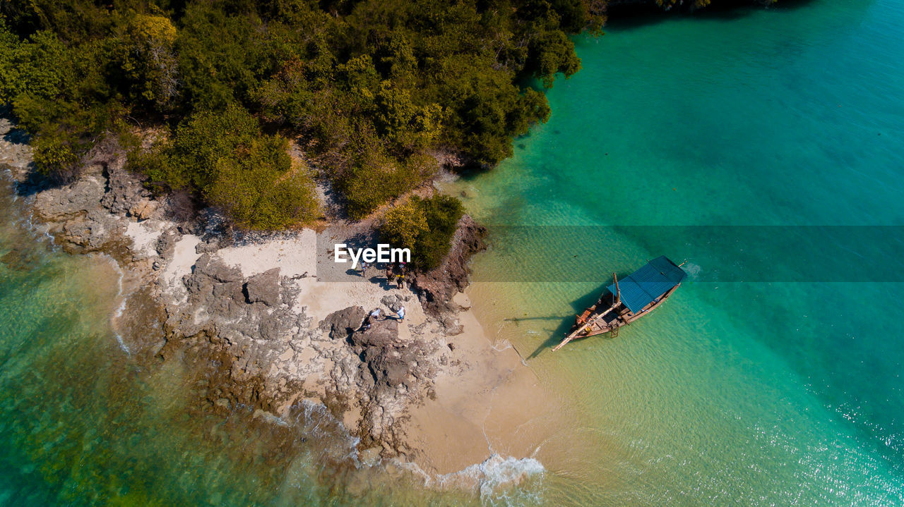 Aerial view of the miwi island, zanzibar