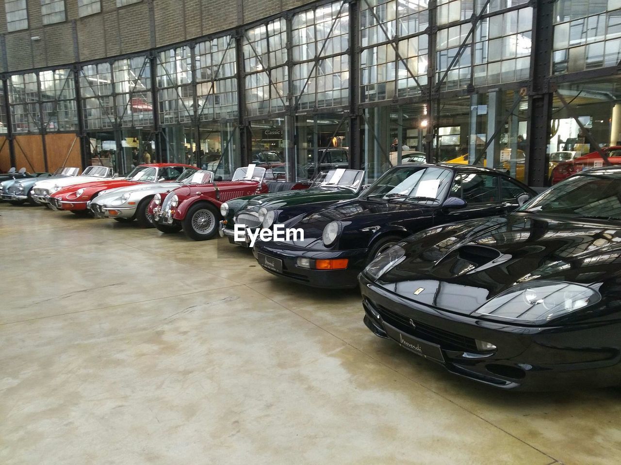 CARS PARKED IN CONTAINER