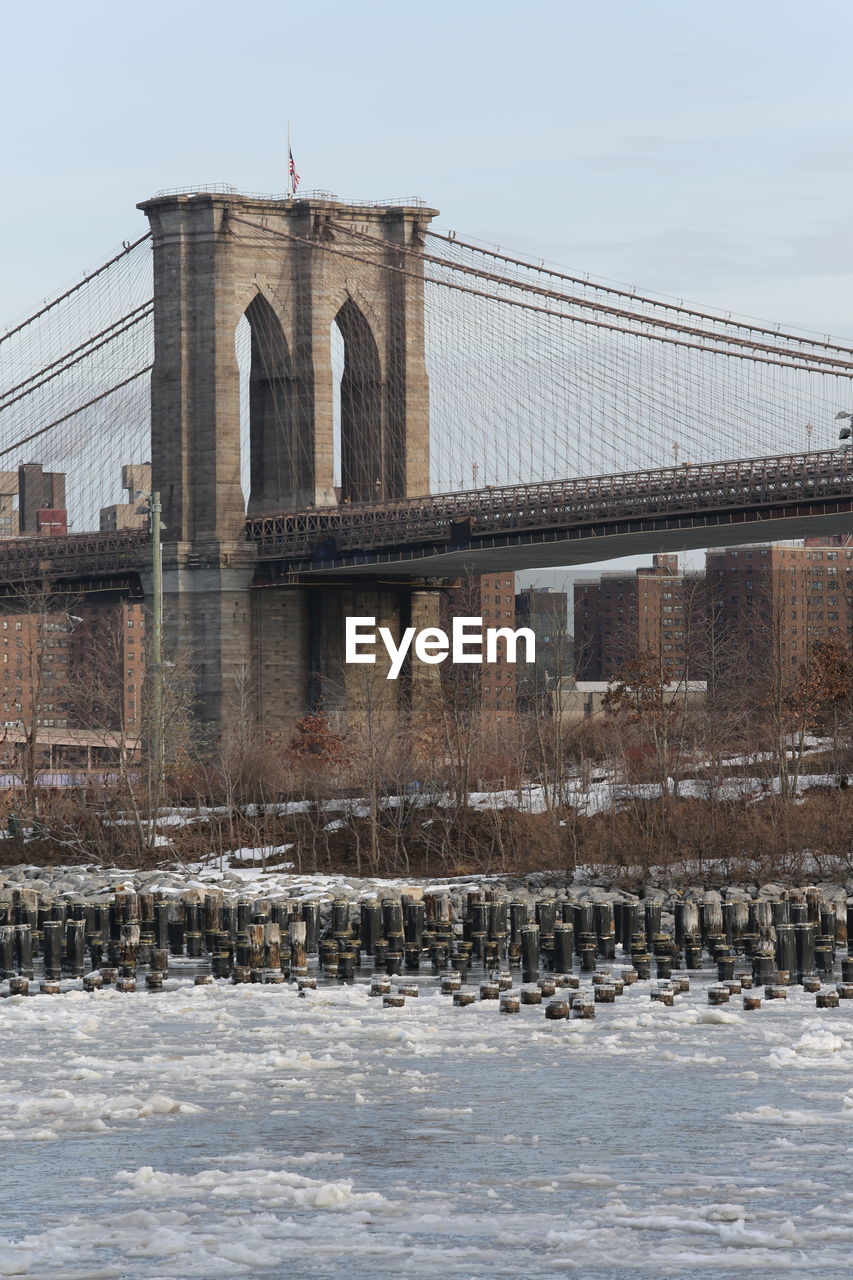 Brooklyn bridge over east river