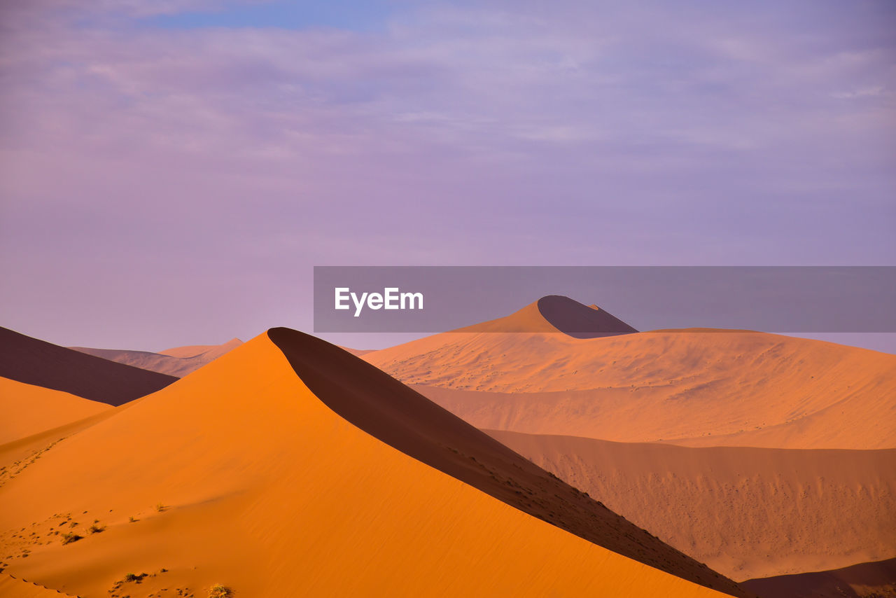 Red hot sand dunes, namibia