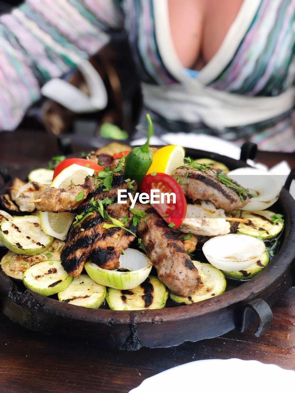 CLOSE-UP OF MEAL SERVED IN PLATE