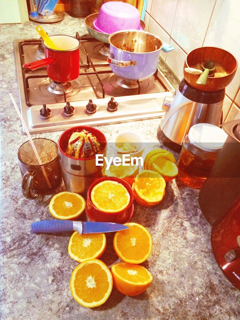 Preparation of orange juice