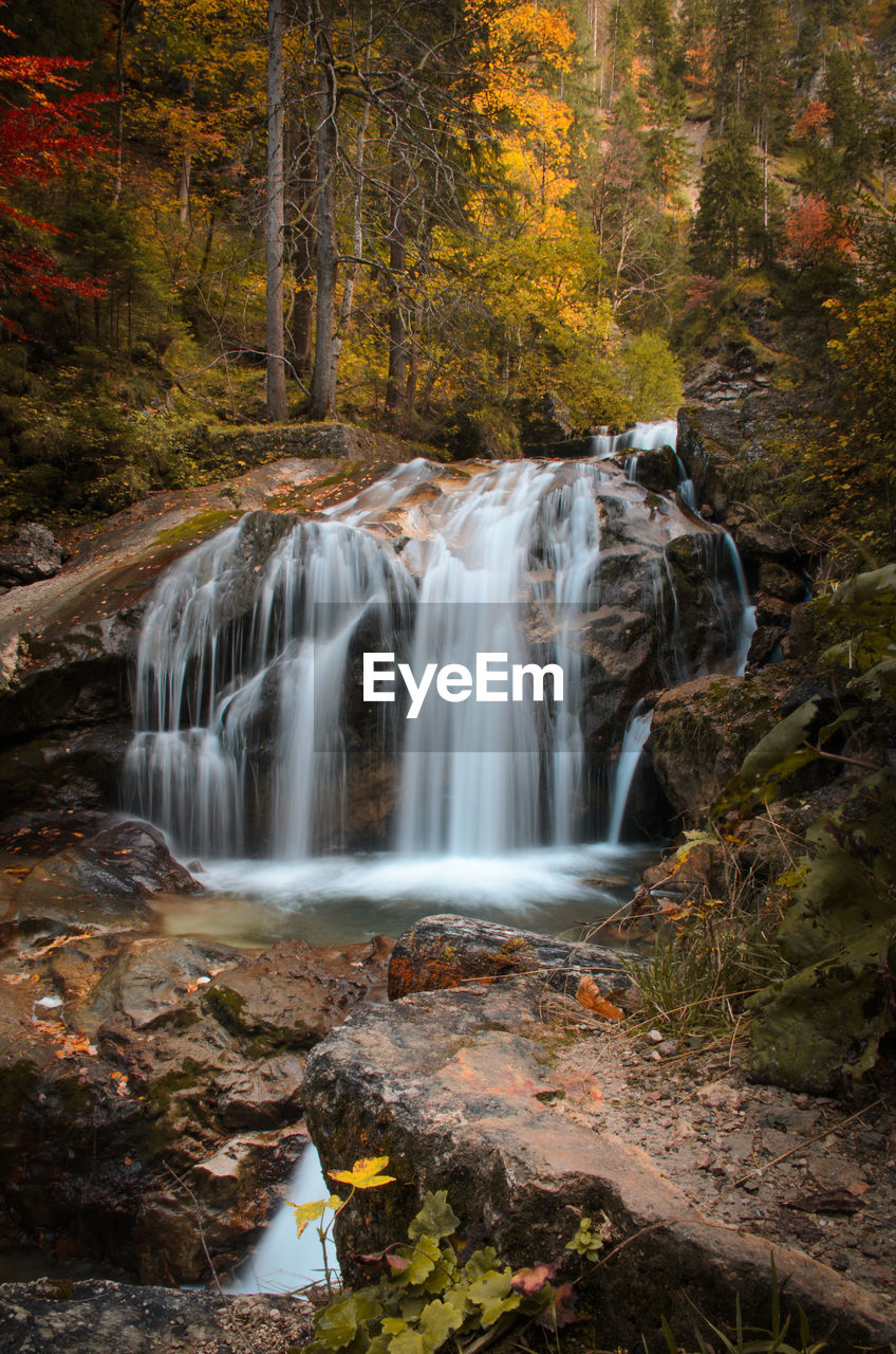 A waterfall in the alps