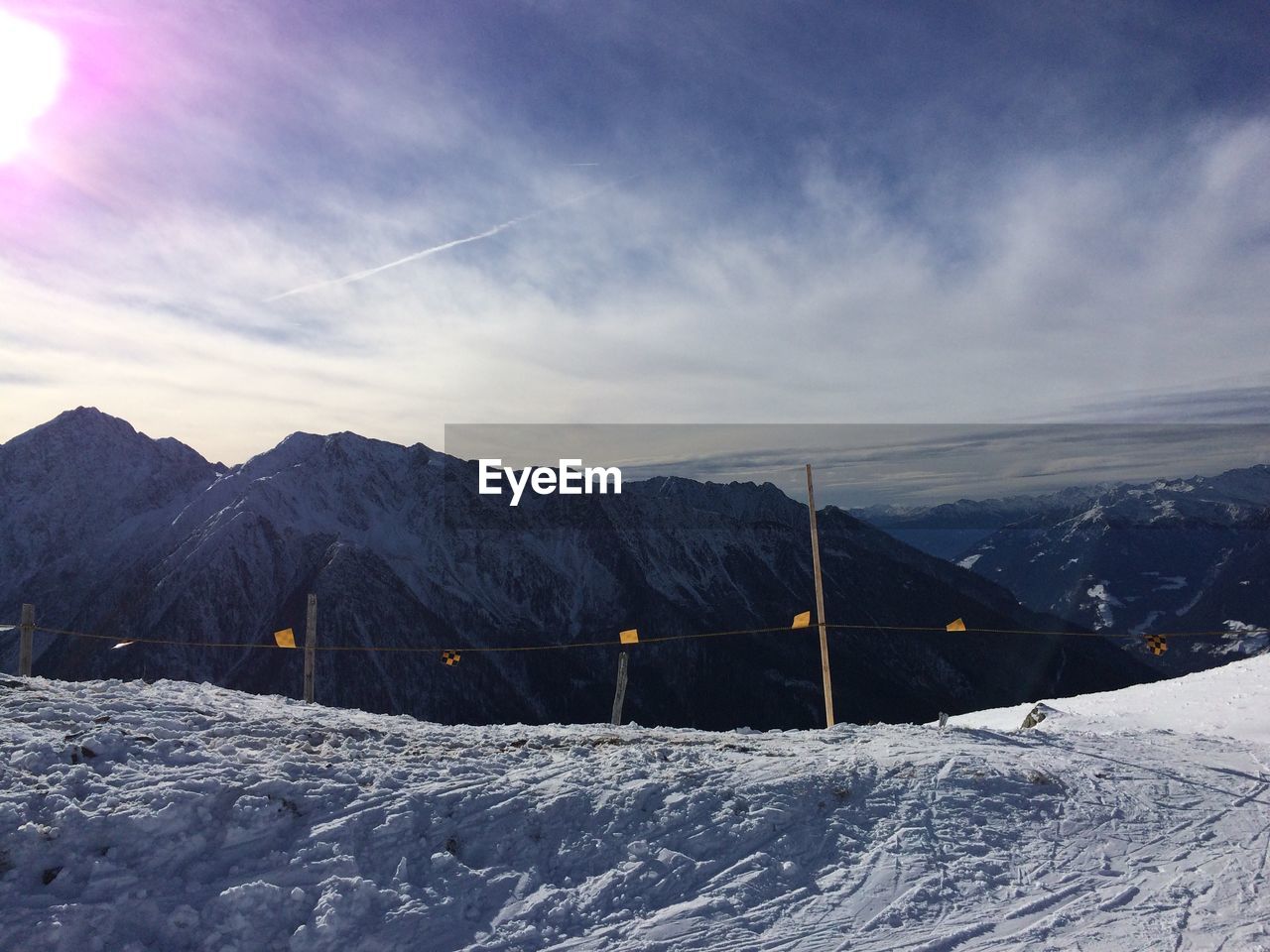 SCENIC VIEW OF SNOWCAPPED MOUNTAIN AGAINST SKY