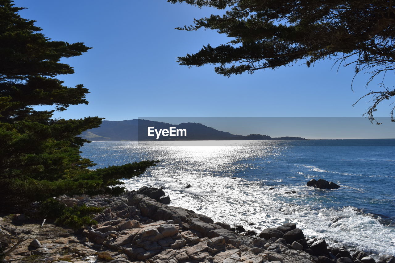 SCENIC VIEW OF SEA AGAINST BLUE SKY