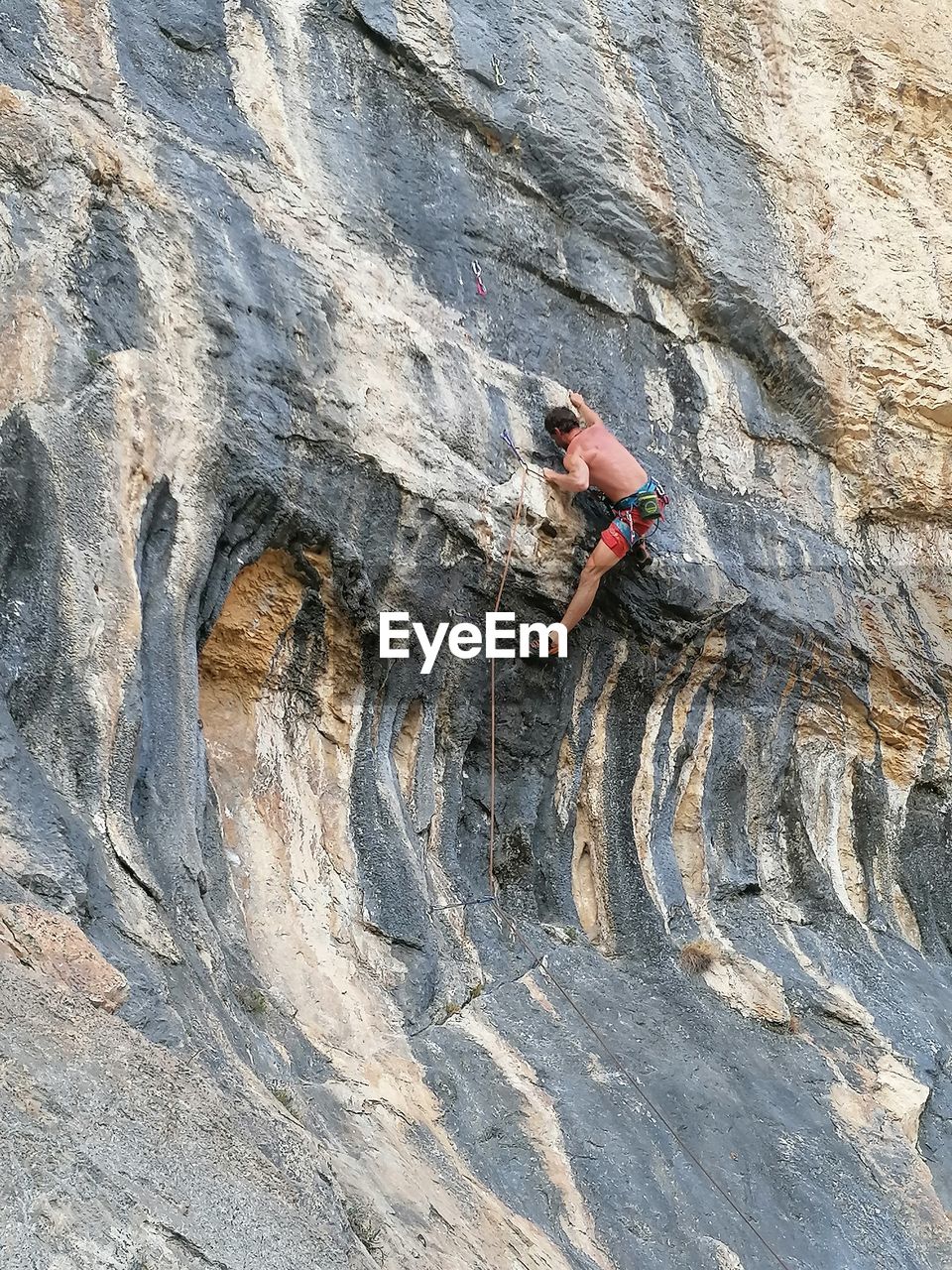 Man standing on rock
