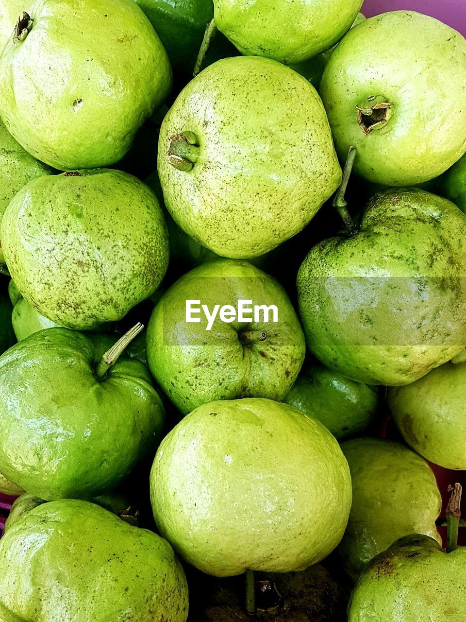 Full frame shot of guavas for sale