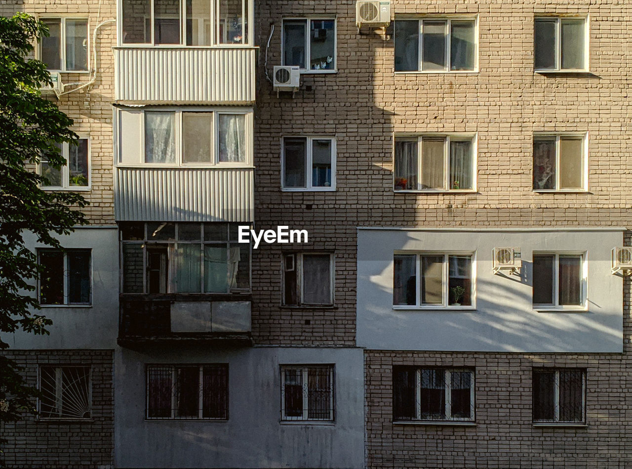 Low angle view of residential building