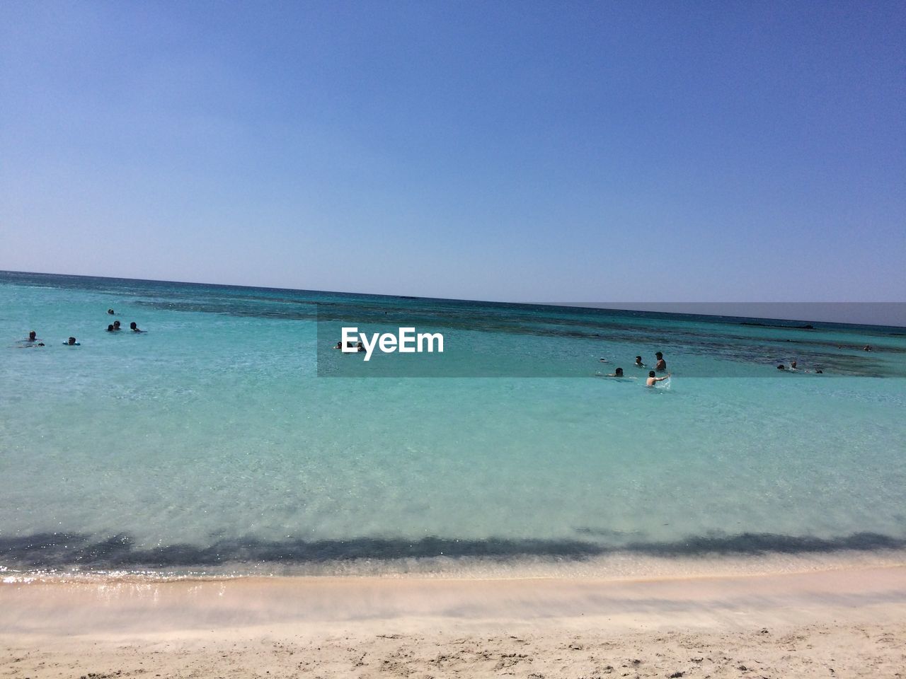 SCENIC VIEW OF BEACH AGAINST CLEAR SKY