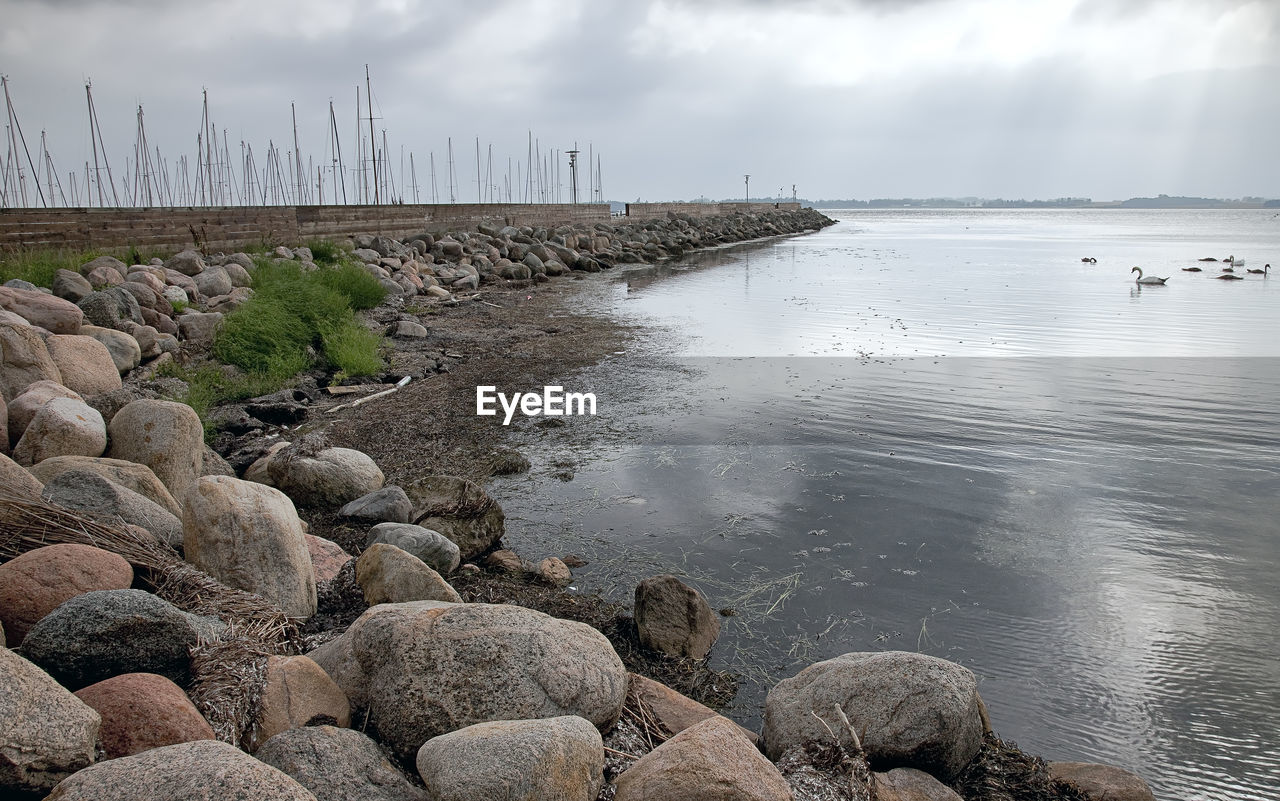 SCENIC VIEW OF SEA SHORE