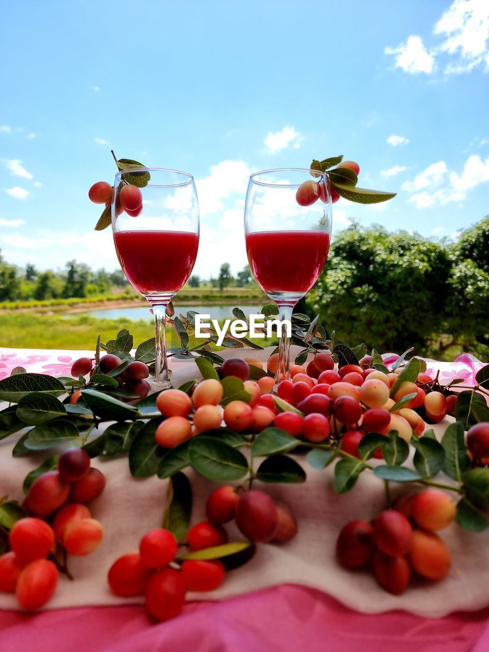 Close-up of fruits on table