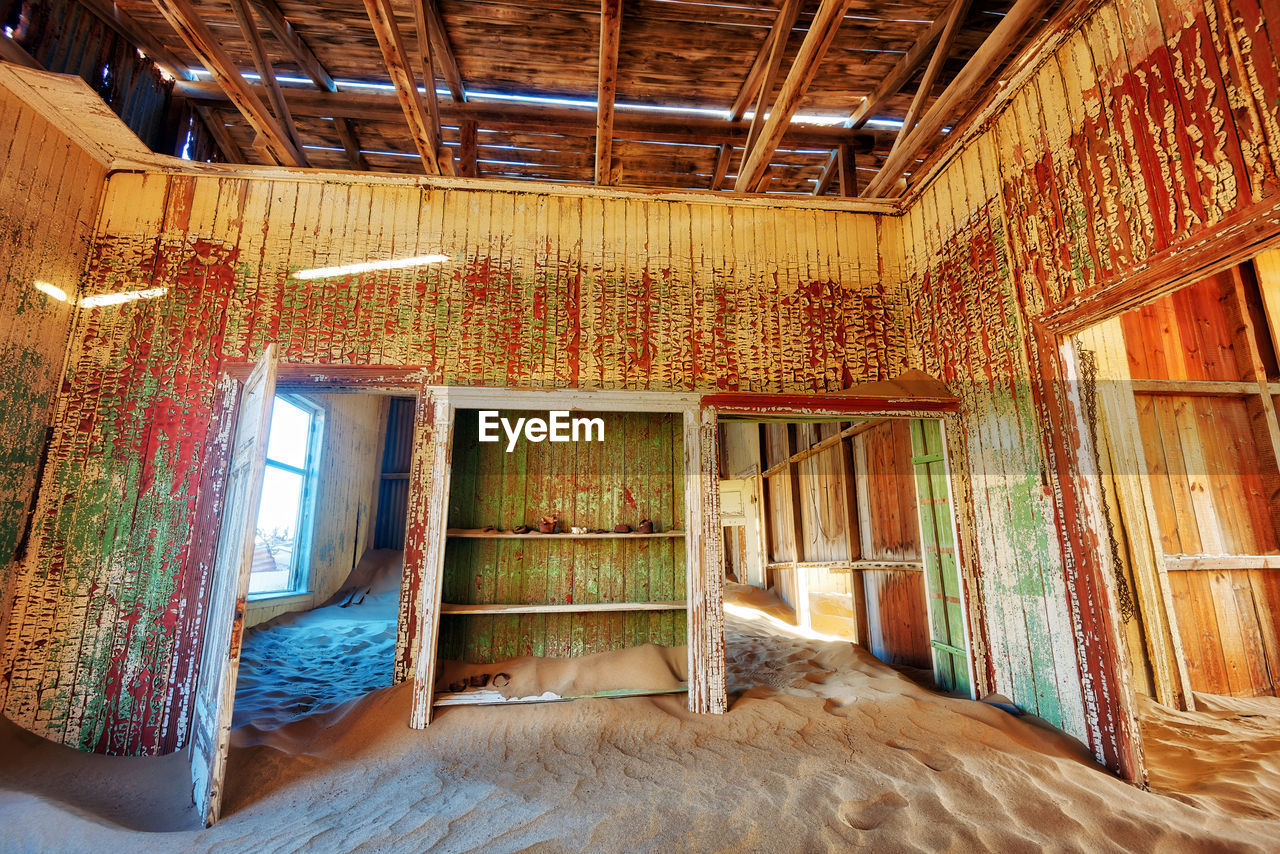 Interior of abandoned house