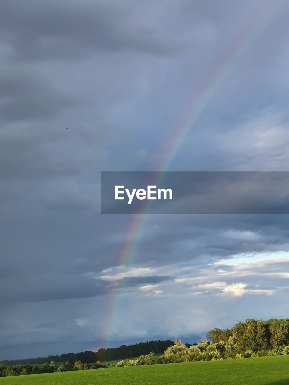 SCENIC VIEW OF RAINBOW OVER FIELD