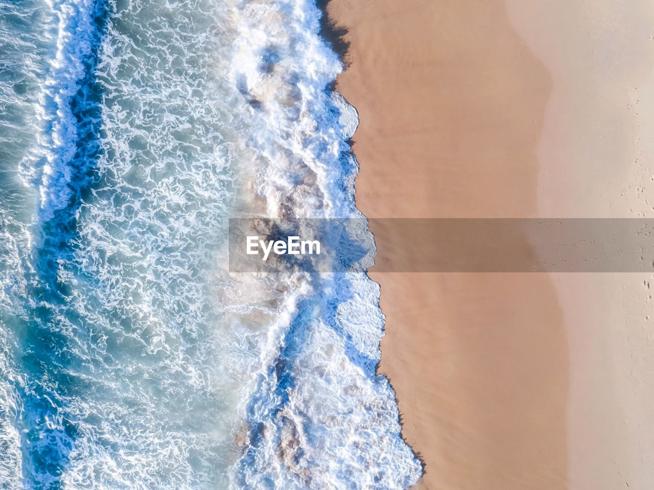 Close-up of wave on beach