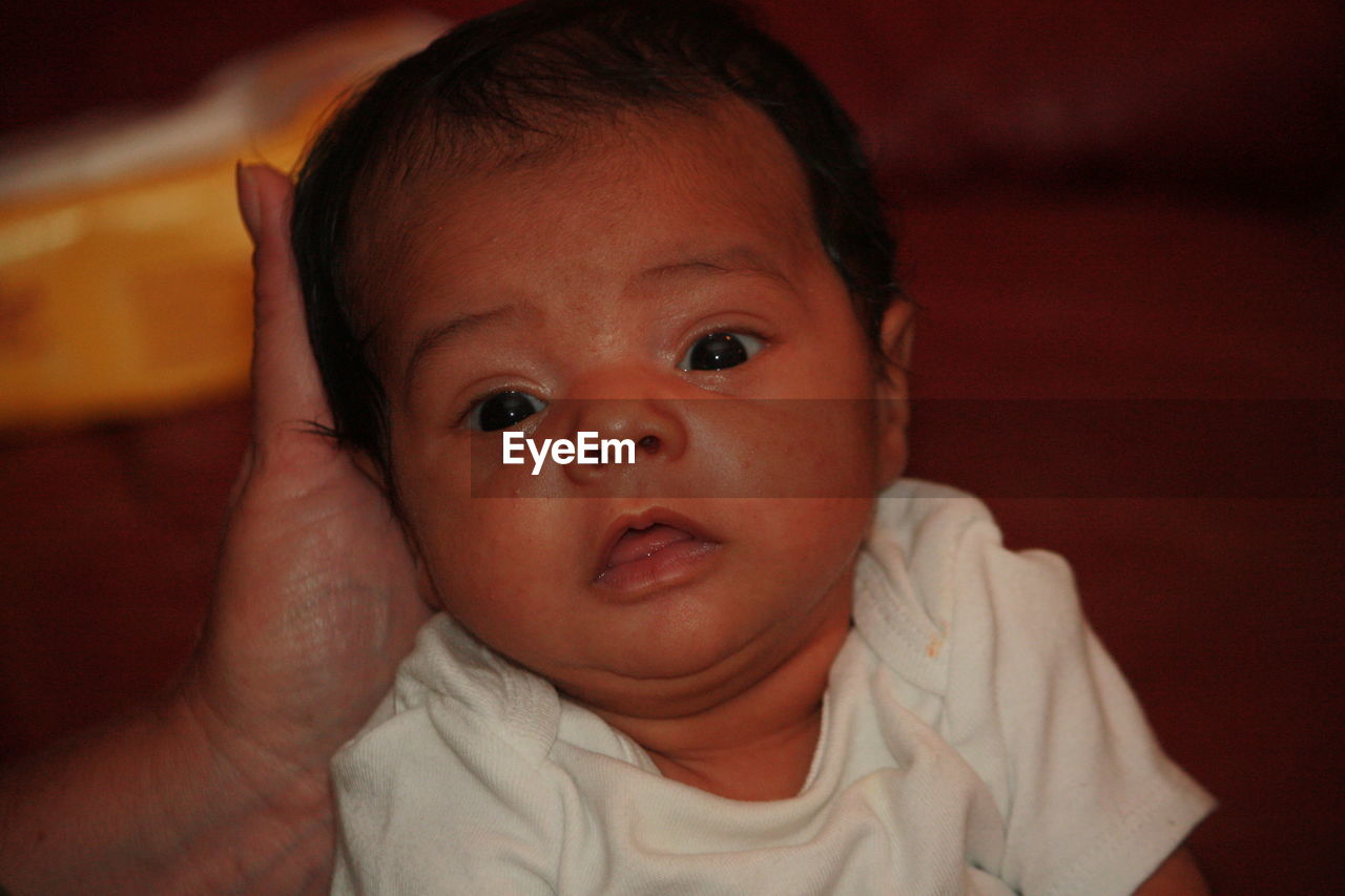 Portrait of cute baby boy