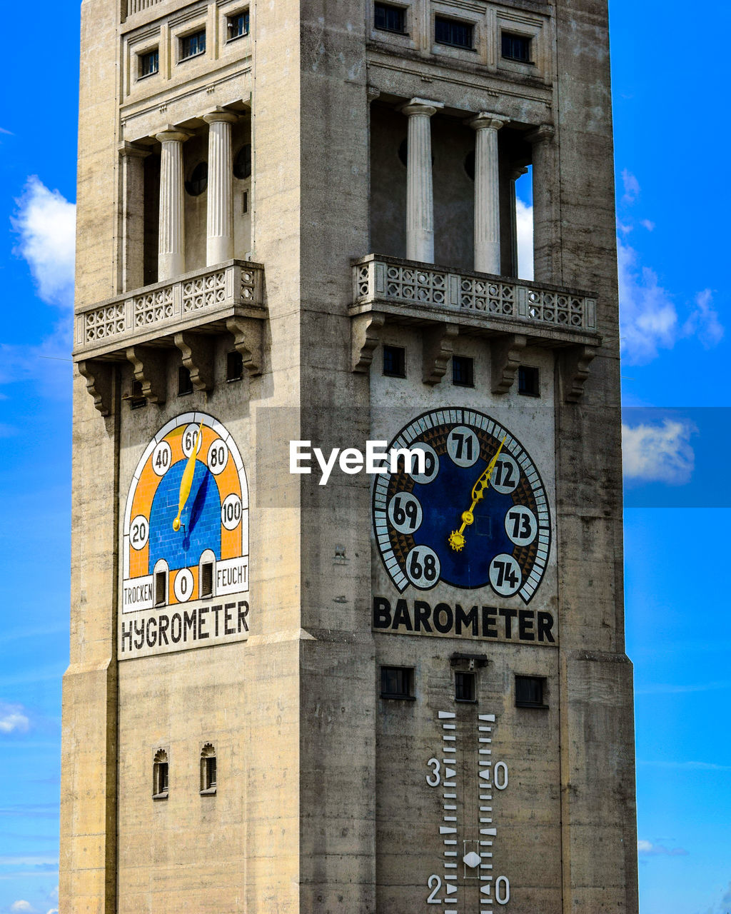 LOW ANGLE VIEW OF CLOCK TOWER