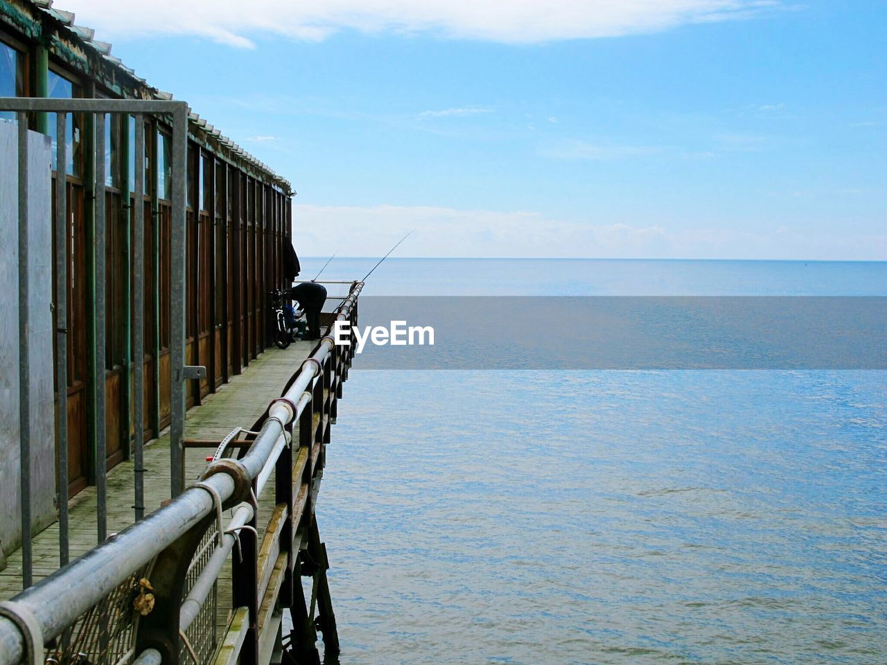 View of sea against clear sky