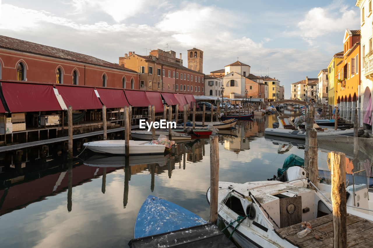 Old town chioggia, venetian lagoon close to venice italy